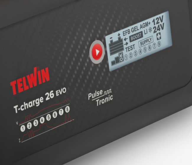 Preview: Telwin Batterieladegerät T-Charge 26 EVO 12/24V